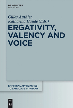 Hardcover Ergativity, Valency and Voice Book
