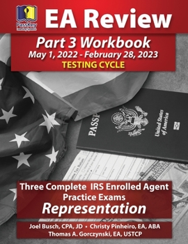 Paperback PassKey Learning Systems EA Review Part 3 Workbook, Three Complete IRS Enrolled Agent Practice Exams: May 1, 2022-February 28, 2023 Testing Cycle Book