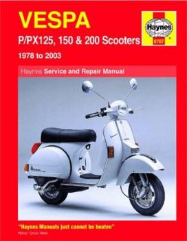 Paperback Vespa P/PX125, 150 & 200 Scooters 1978-2009 Service and Repair Manual Book