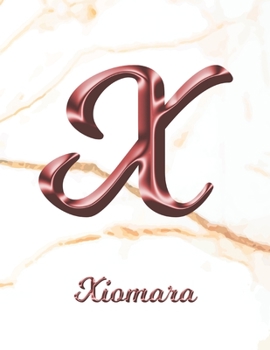 Xiomara: 1 Year Weekly Planner with Note Pages (12 Months) | White Marble Rose Gold Pink Effect Letter X | 2020 - 2021 | Week Planning | Monthly ... | Plan Each Day, Set Goals & Get Stuff Done