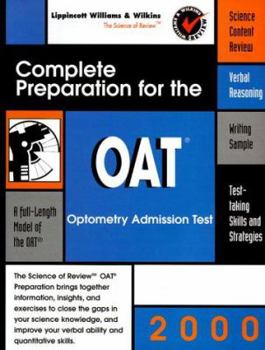 Paperback Complete Preparation for the Optometry admission test Book