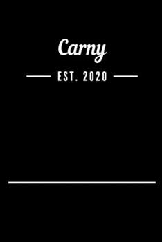 Paperback Carny EST. 2020: Blank Lined Notebook Journal Book