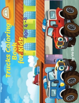 Paperback Trucks Coloring Book for Kids Book