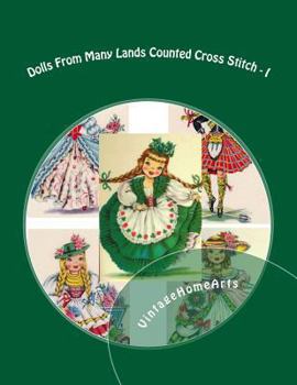 Paperback Dolls From Many Lands Counted Cross Stitch: England, Ireland, Scotland, France, Germany Book