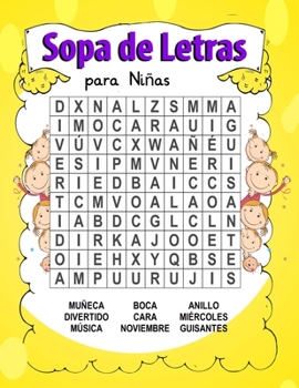 Sopa de Letras para Niñas: 6-8 años Juego didácticos ,Entrena la Memoria y la Lógica - Diversión para las vacaciones