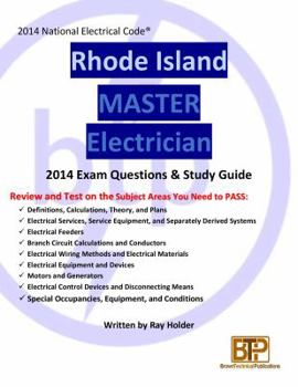 Paperback Rhode Island 2014 Master Electrician Study Guide Book