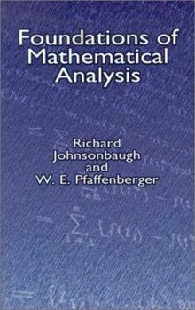 Paperback Foundations of Mathematical Analysis Book