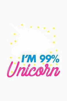 Paperback I'm 99 Unicorn: Blood Sugar Tracker Book