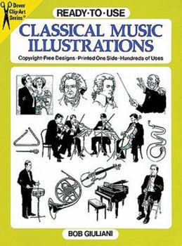 Paperback Ready-to-Use Classical Music Illustrations (Dover Clip-Art Series) Book