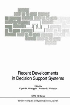 Hardcover Recent Developments in Decision Support Systems Book