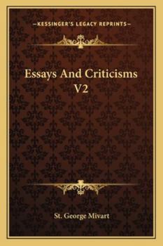 Essays and Criticisms, Volume 2