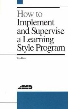 Paperback How to Implement and Supervise a Learning Style Program Book