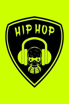 Hip Hop Notizbuch: Schönes Hip Hop Notizbuch mit Totenkopf / Das Buch enthält 120 karierte Seiten im A5 Format (German Edition)