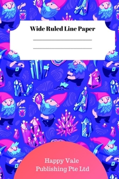 Paperback Cute Dwarf Theme Wide Ruled Line Paper Book