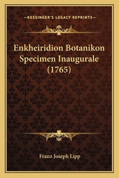 Paperback Enkheiridion Botanikon Specimen Inaugurale (1765) [Latin] Book