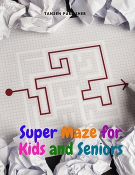 Paperback Super Maze for Kids and Seniors Book