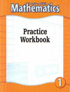 Paperback Houghton Mifflin Mathmatics: Practice Workbook Consumable Level 1 2002 Book