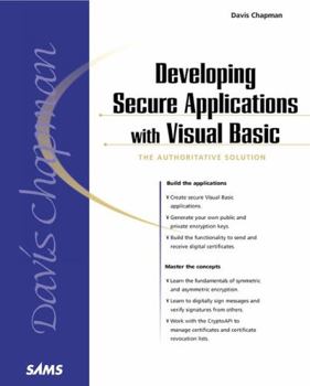 Paperback Developing Secure Applications with Visual Basic Book