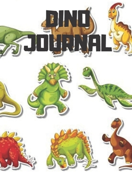Dino Journal: Lined Notebook 110 Pages (8.5x11)