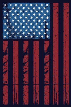 American Flag Journal: Patriotic Proud American 6x9 College Ruled Lined Writing Sheets