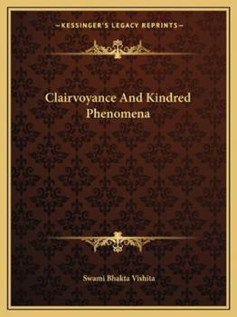 Paperback Clairvoyance And Kindred Phenomena Book