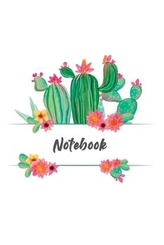 NoteBook: Lined Notebook with Cactus Cover Cool Journal, Unique Diary, Bullet Journal, for Writing - 130 Pages - 6 x 9