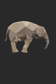 Elefant Polygon Geometrisch Art Natur Notizbuch: Elefant Polygon Geometrisch Art Natur als Geschenkidee als Planer Tagebuch Notizheft oder Notizblock 6x9 DIN A5 120 Seiten | Kariert (German Edition)
