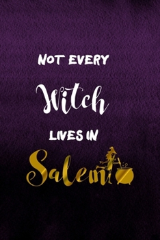 Paperback Not Every Witch Lives In Salem: Notebook Journal Composition Blank Lined Diary Notepad 120 Pages Paperback Purple Texture Witches Book