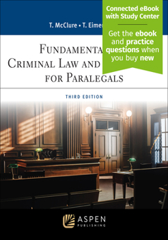 Paperback Fundamentals of Criminal Law and Procedure for Paralegals: [Connected eBook with Study Center] Book