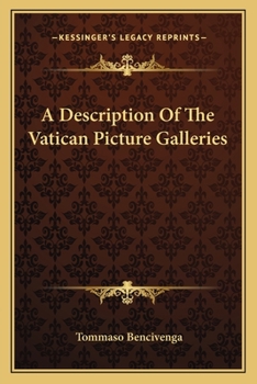 Paperback A Description Of The Vatican Picture Galleries Book