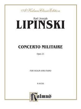 Paperback Lipinski Concerto Militare Opus 21: For Violin and Piano Book