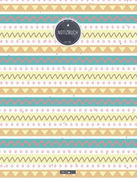 ZMUDACE Notizbuch Liniert: in DIN A4 Softcover ZL180 Kindermuster 156 leere linierte Seiten mit pers�nlichem Register + Seitenzahlen Zeichenbuch, Skizzenbuch, Lineatur 4, Malbuch, Notizheft zum Selbst
