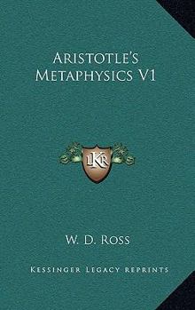 Hardcover Aristotle's Metaphysics V1 Book