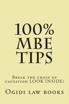 100% MBE Tips *e book edition: e law book, Look Inisde! This material is from Value Bar Prep books - 6 selected and published bar essays