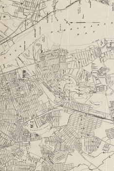 Paperback Providence, Rhode Island Vintage Map Field Journal Notebook, 50 pages/25 sheets, 4x6 Book