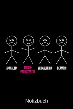 Anwältin Musikproduzentin Verkäuferin Beamtin: A5 Notizbuch für alle Musikproduzentinnen | Liniert 120 Seiten | Geschenk/Geschenkidee zum Geburtstag | ... | Ostern | Namenstag (German Edition)