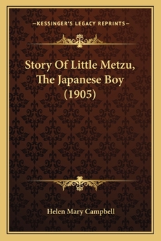 Paperback Story Of Little Metzu, The Japanese Boy (1905) Book