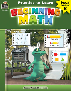 Paperback Practice to Learn: Beginning Math (Prek-K) Book