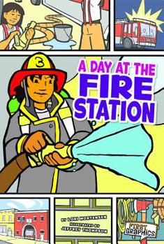 Paperback A Day at the Fire Station Book