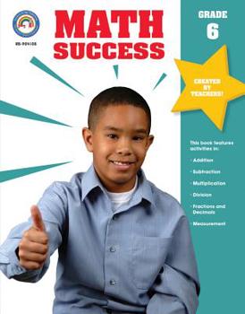 Paperback Math Success, Grade 6 Book