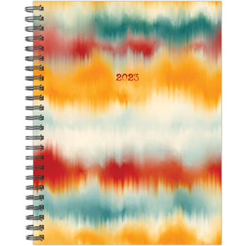 Spiral-bound Bohemian Tie Dye 2023 8.5 X 11 Softcover Weekly Planner Book