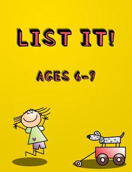 Paperback List It! Ages 6-9: Fun listing activity book for young children aged 6-9 Brain development booklet for kids Book