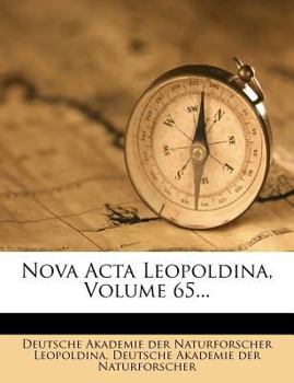 Paperback Nova ACTA Leopoldina, Volume 65... [German] Book