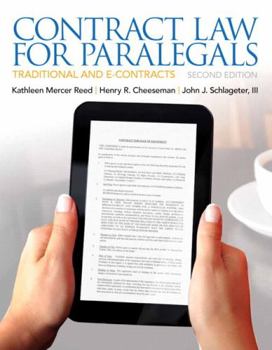 Paperback Contract Law for Paralegals Book