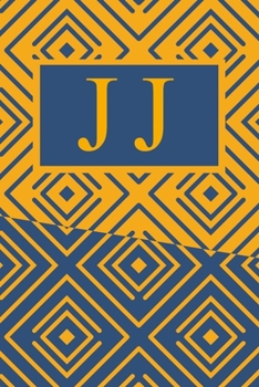 Paperback J J: Art Deco Initials J J Monogram Notebook, J J Monogrammed Journal Gift Book