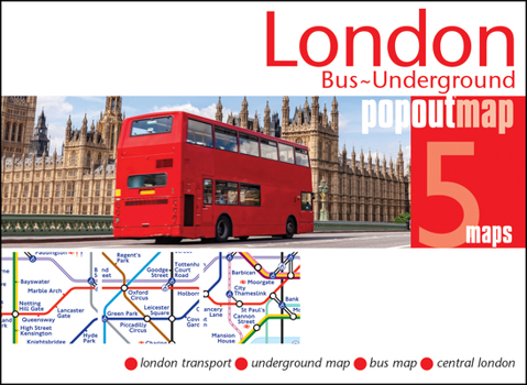 Map London Bus and Underground Popout Map Book