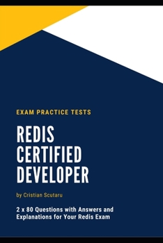 Paperback Redis Certified Developer: Exam Practice Tests Book