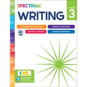 Paperback Spectrum Writing Workbook, Grade 3 Book