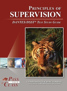 Hardcover Principles of Supervision DANTES / DSST Test Study Guide Book