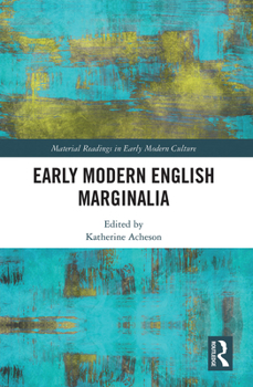 Paperback Early Modern English Marginalia Book